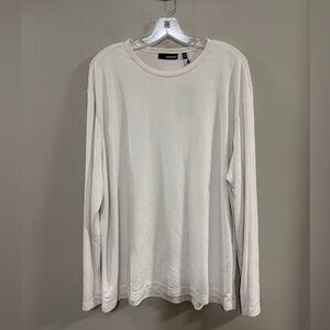 NWT Murano Men's Cream Long Sleeve Tee. Size XL